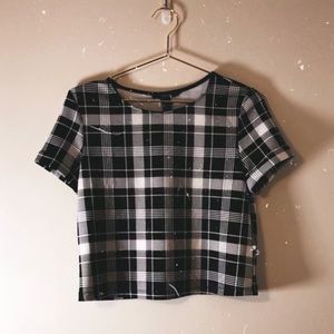 Plaid Crop Top